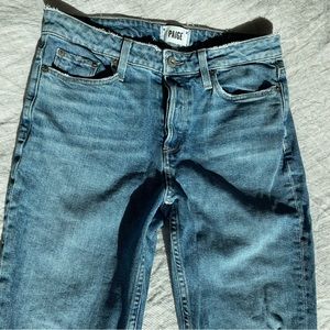 PAIGE Vintage Hoxton Ankle Peg Jeans in Novi Destructed - Size 28